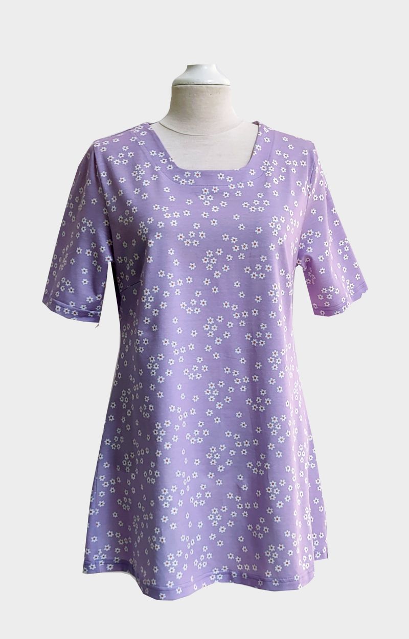 Kotimainen-tunika-lila-pikkukukka-damadesignturku