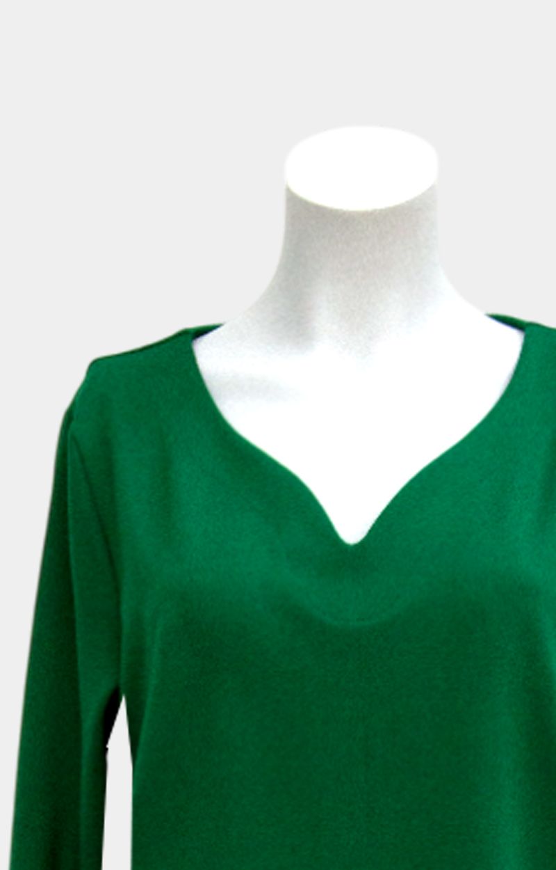 vihreä-jersey-mekko-juhlaan-damadesign