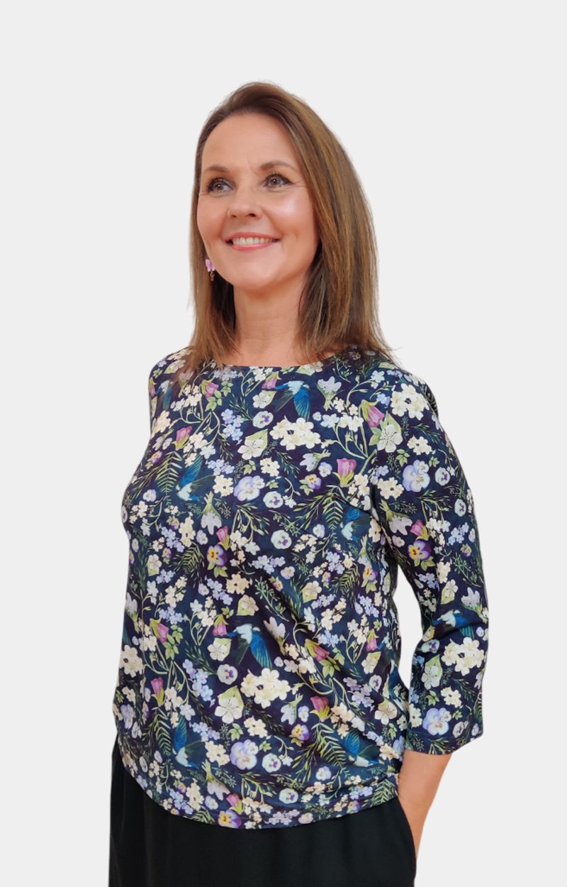 Pusero VILJA kukkainen