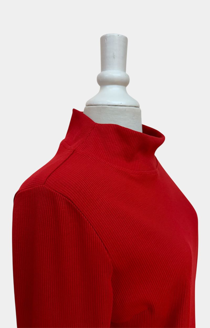 ribbi-pusero-punainen-pitkähiha-kauluksella-kotimainen-damadesign